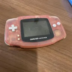 【ジャンク品】ゲームボーイアドバンス クリアピンク 本体