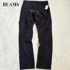 未使用✨BEAMS ビッグ 6ポケット カーゴパンツ プリント ダメージ加工 Sのサムネイル