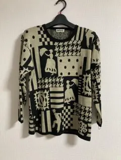 薄手セーター　柄セーター　セーター