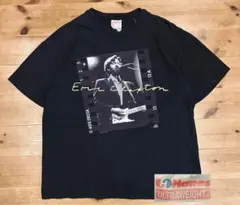 Tシャツ 古着 90s Hanes ヘインズ 両面 Eric Clapton 黒