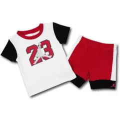 62-68cm ベビー ジョーダン Tシャツ＆ハーフパンツ セットアップ