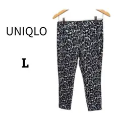 ユニクロ UNIQLO レギンス カジュアルパンツ フラワープリント L