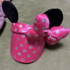 ミッキー耳付きドット柄カチューシャ