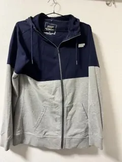 mypotein ネイビー グレー フルジップパーカーのサムネイル