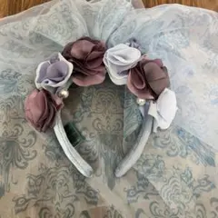 ディズニー ハロウィン ホーンテッドマンション 花嫁 カチューシャ