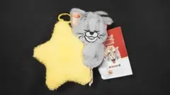 トムとジェリー ぬいぐるみマスコットキーホルダー 星型付き