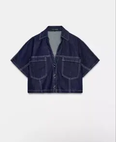 ダークデニム ショートジャケット