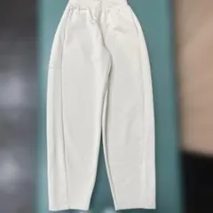 UNIQLOドライスウェットカーブパンツXS オフホワイトたけ長め