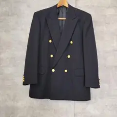 クリーニング済み極美品 L 日本製 紺ブレ　金ボタン　ヴィンテージ　ダブルのサムネイル