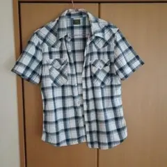 EDWIN 半袖チェックシャツ Mサイズ