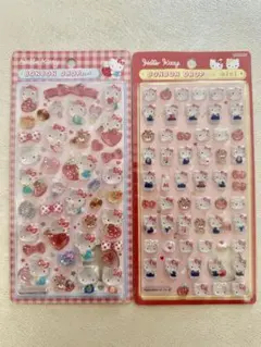 【正規品】ボンボンドロップシール　ハローキティ　第２弾、miniの2種セット