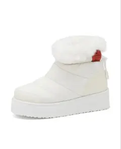 【1回着用】　BEARPAW ムートンブーツ ホワイトのサムネイル