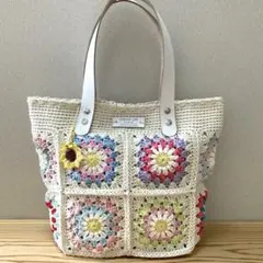 グラニースクエアバッグ　アイボリー