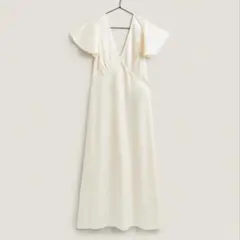 ZARA HOME アイボリー フレアスリーブドレス M