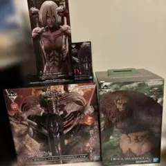 進撃の巨人 エレン 巨大樹の森 決戦ver. ラストワン賞 アニ B賞 セット