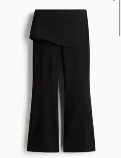 H&M スカートレイヤードパンツ　ブラック　42