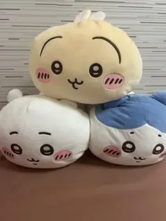 ちいかわ もっちるねそべりBIGぬいぐるみ　3種セット　ハチワレ　うさぎ