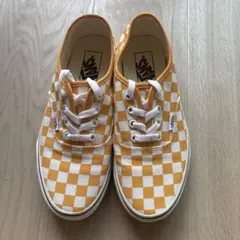 VANS OLD SKOOL オールドスクール オレンジ チェッカー 23.5