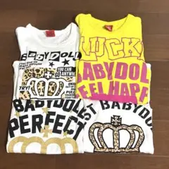 BABYDOLL 長袖シャツ 4枚セット 春服 120cm 130cmのサムネイル