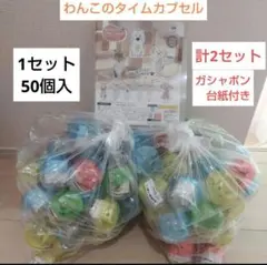 わんこのタイムカプセル 　全5種　いぬ　犬 2ロット 50個入　ガシャポン