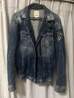 COACH モノグラム デニムジャケット S ネイビー - メルカリ