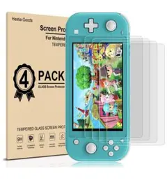 【4枚入り】 Nintendo Switch Lite ガラス液晶保護フィルム