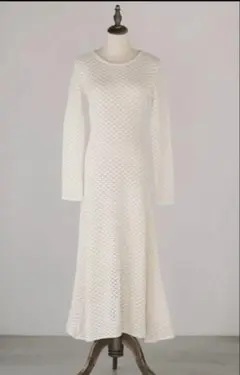 ポワ　pois クロシェドレス　crochet dress