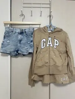 GAP セット売り　パーカー&スエットセットアップ、 デニムショートパンツ