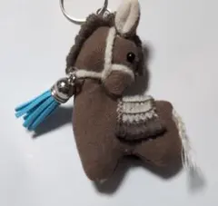 馬型キーホルダー 鈴付き