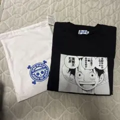 ワンピ ONE PIECEワンピース 麦わらストアTシャツLサイズ 海賊袋 限定