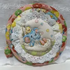 ハンドメイド　パッチワークポーチ　メリーボンボン