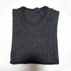 【美品】薄手ゲージセーター（ブラックレーベルクレストブリッジ）