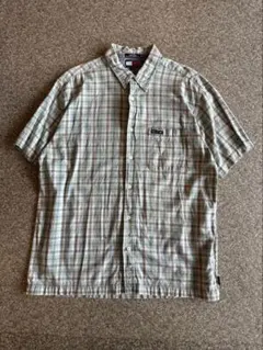 90s Tommy Jeans 半袖チェックシャツ Lサイズのサムネイル