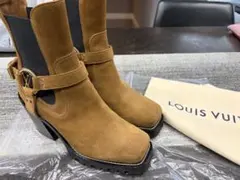 ヴィトン ブラウン スエード ブーティ　ショートブーツ　スニーカー