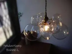 バブルガラスペンダントランプクリアLペンダントライトバブルランプシャンデリア