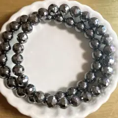 テラヘルツブレスレット　セット　7.5〜8ミリ　内径16.5〜17