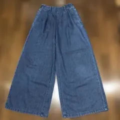 デニム ワイドパンツ