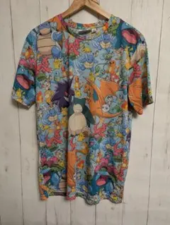 【希少】 POKEMON ポケモン オールスター 総柄　Tシャツ トルコ製