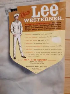 希少 60s 初期 デッドストック Lee westerner ウエスターナー