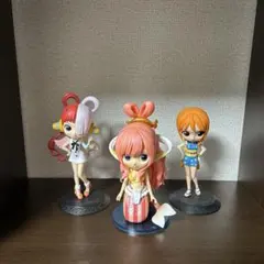 ワンピース Qposket フィギュア　しらほし　ナミ　ウタ　3体セット