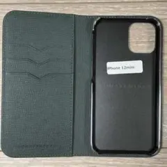 【新品】BONAVENTURA iPhone12 mini 手帳型ケース レザー