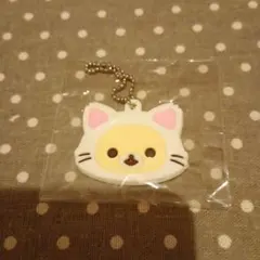 San-X 고양이 이름 태그 열쇠 고리