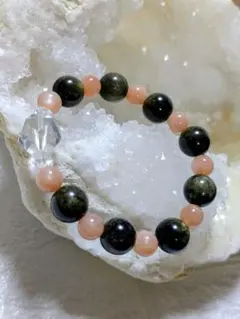 【新品】天然石オブシディアンブレスレット