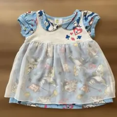 不思議の国のアリス　半袖Tシャツ（80）西松屋　ベビー服　レース付きTシャツのサムネイル