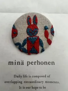 ミナペルホネン mina perhonen 鳥 刺繍チャーム ノベルティ 未使用