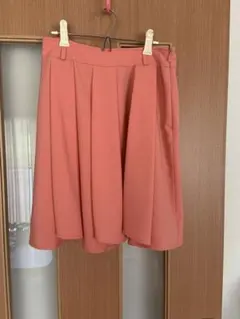 フレアスカート　ピンクベージュ　S