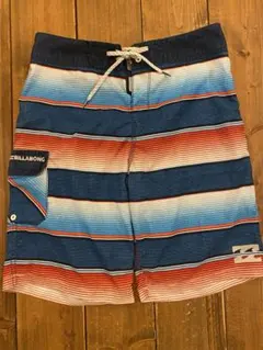 BILLABONG 水着 青・赤・白ストライプ