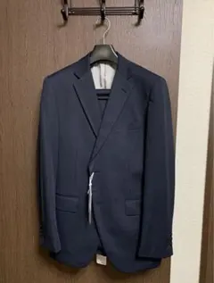 AB6新品未使用！快適ストレッチ！ネイビー2パンツスーツ！ウォッシャブル！小訳