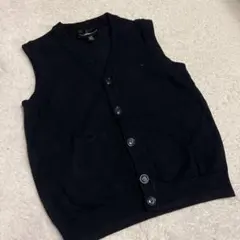 【EMPORIO ARMANI】ボタン付きVネック ニットジレ 6A 118cm