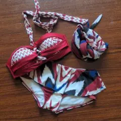 水着　レディース ビキニ パレオ付 バンドゥ エスニック エンジェルルナ